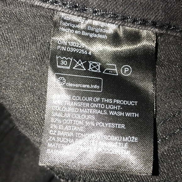 H&M Skinny Ankle Regular Waist Black Jeans S 34 - Picture 8 of 8
